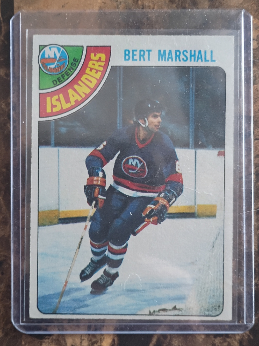 1978 Topps New York Islanders Bert Marshall Card